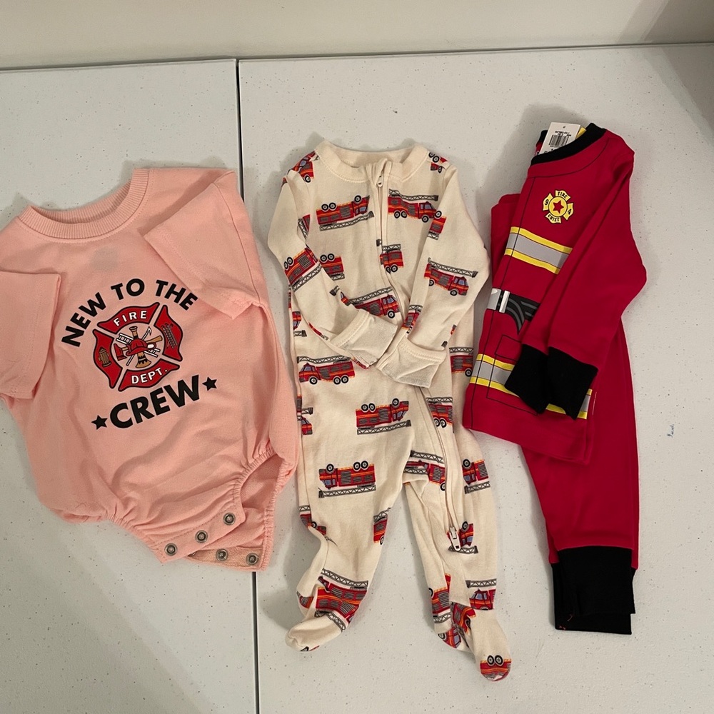 Firefighter baby bundle
